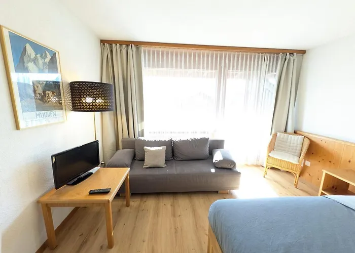 Studio With Balcony, Niesen View & Free Parking Near Interlaken, Thunersee & Blausee